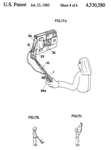 Patent of Selfie stick by Hiroshi Ueda [Photo provided = Google patents]