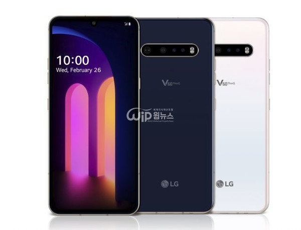 The image of product V60 thinQ smartphone of LG electronics [Photo provided = LG electronics]