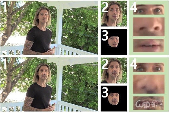 Deepfake Detection Method (Top - Original video Bottom - Deepfake video) [Source = KAIST]