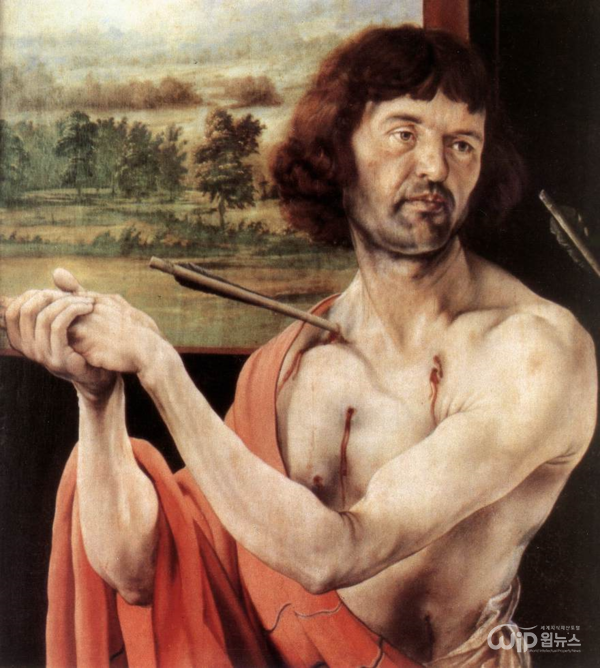 ‘Saint Sebastiano’ the left part of ‘Isenheim Altarpiece’ [Photo provided = Wikipedia]