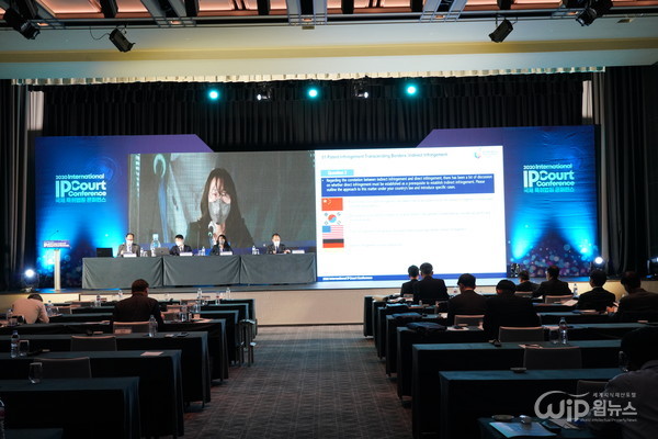 The front view of 2020 international IP court conference venue