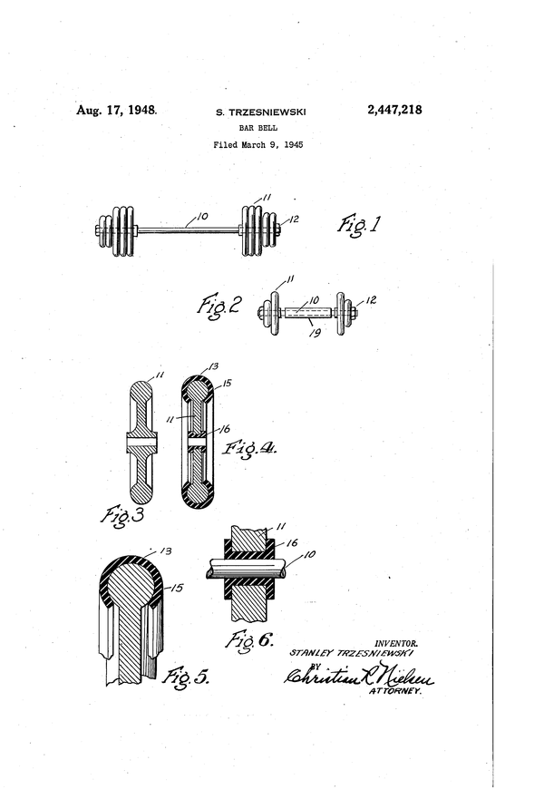 Patent of dumb-bell [Photo provided = Google patents]