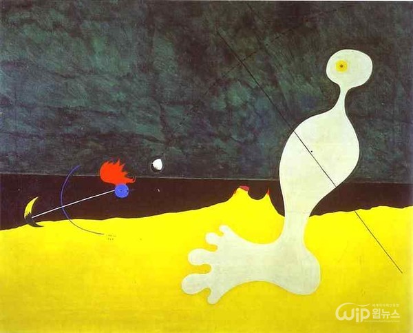 ‘Person Throwing a Stone at a Bird’ by Joan Miró [Photo provided = Wikipedia]